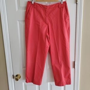 Liz Claiborne Liz Sport Women's Wrinkle Free Capri Pants - Size 12 in Pink